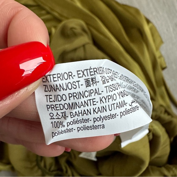 Zara Wrinkled Effect Long Satin Jumpsuit - Picture 8 of 8